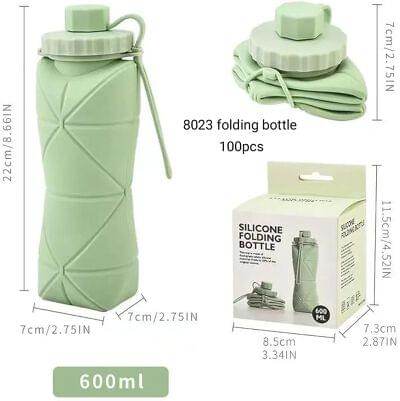 8023 Silicone Folding Bottle 600ml — Virtue Africa wholesale sourcing