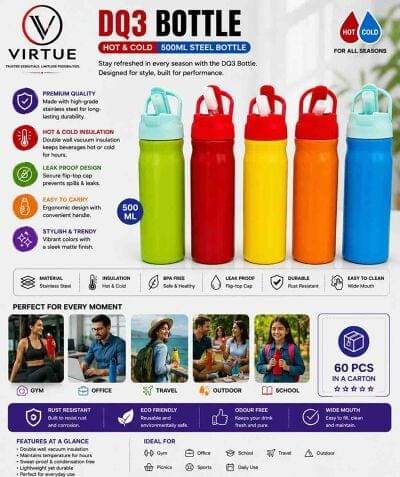 DQ3 Bottle 500ml Hot & Cold — Virtue Africa wholesale sourcing
