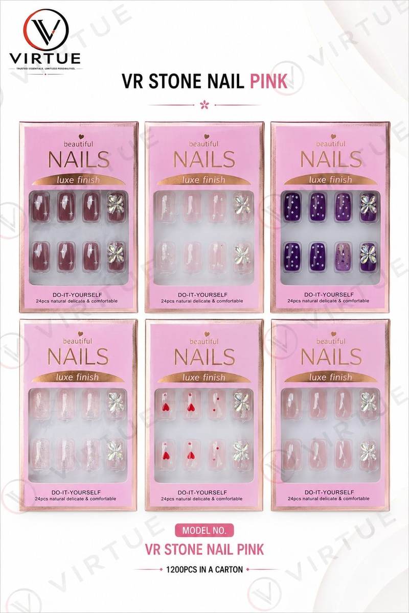 VR Stone Nail Pink — Luxe Finish — Virtue Africa wholesale sourcing