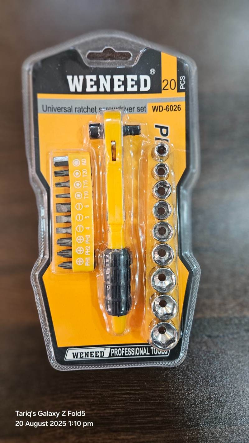 WENEED WD-6026 Ratchet Screwdriver Set (20pc) — Virtue Africa wholesale sourcing